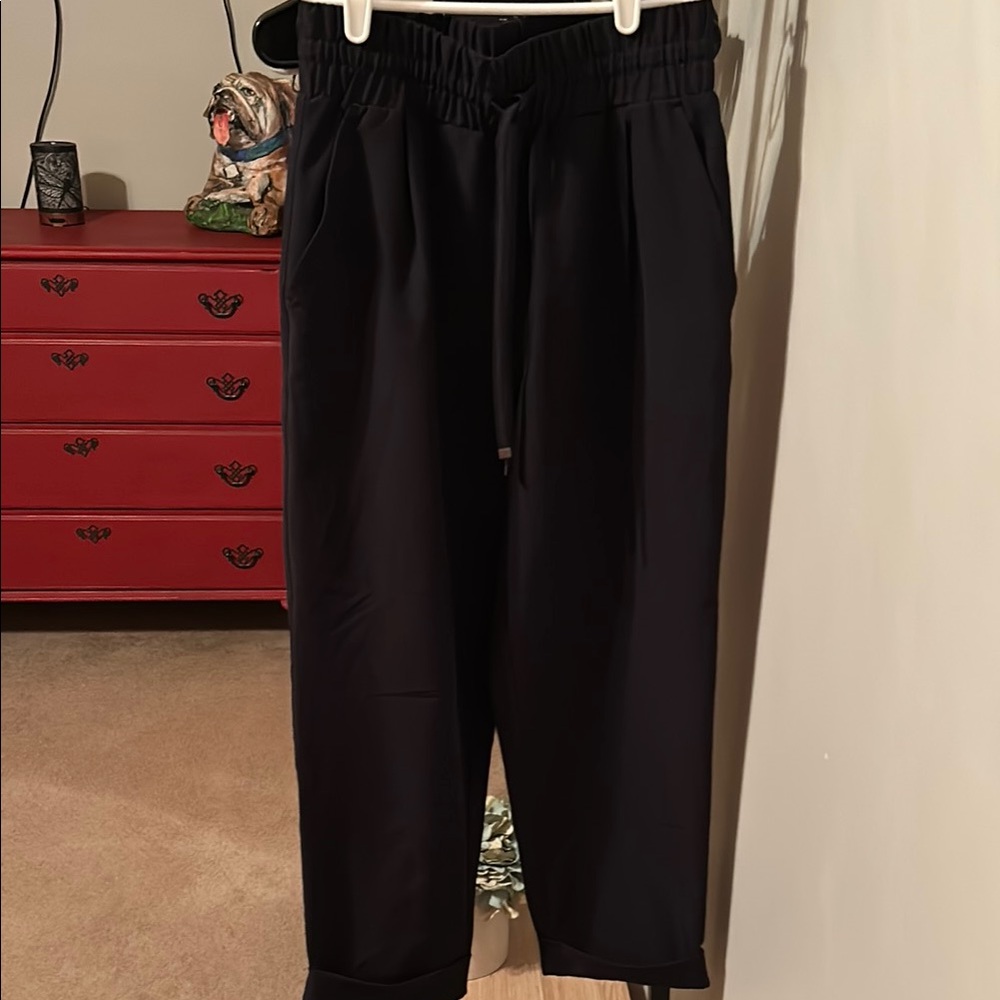 Mondetta Black Tapered Track Pants with Drawstring